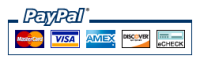 Paypal, Mastercard, Visa, Amex, Discover, and Checks Accepted